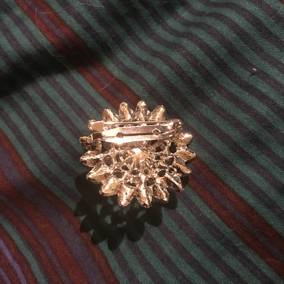 Fux Pearl and crystal brooch - Picture 2 of 2
